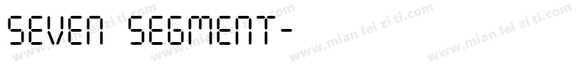 Seven segment字体转换